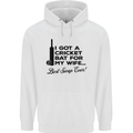 A Cricket Bat for My Wife Best Swap Ever! Mens 80% Cotton Hoodie White