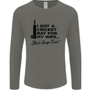 A Cricket Bat for My Wife Best Swap Ever! Mens Long Sleeve T-Shirt Charcoal