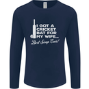 A Cricket Bat for My Wife Best Swap Ever! Mens Long Sleeve T-Shirt Navy Blue