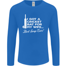 A Cricket Bat for My Wife Best Swap Ever! Mens Long Sleeve T-Shirt Royal Blue
