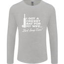 A Cricket Bat for My Wife Best Swap Ever! Mens Long Sleeve T-Shirt Sports Grey