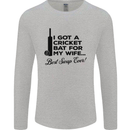 A Cricket Bat for My Wife Best Swap Ever! Mens Long Sleeve T-Shirt Sports Grey