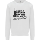 A Cricket Bat for My Wife Best Swap Ever! Mens Sweatshirt Jumper White