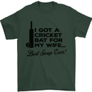 A Cricket Bat for My Wife Best Swap Ever! Mens T-Shirt Cotton Gildan Forest Green