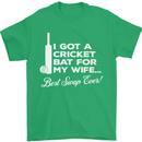 A Cricket Bat for My Wife Best Swap Ever! Mens T-Shirt Cotton Gildan Irish Green