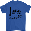 A Cricket Bat for My Wife Best Swap Ever! Mens T-Shirt Cotton Gildan Royal Blue