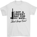 A Cricket Bat for My Wife Best Swap Ever! Mens T-Shirt Cotton Gildan White