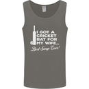 A Cricket Bat for My Wife Best Swap Ever! Mens Vest Tank Top Charcoal