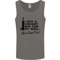 A Cricket Bat for My Wife Best Swap Ever! Mens Vest Tank Top Charcoal