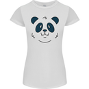 A Cute Panda Bear Face Womens Petite Cut T-Shirt White