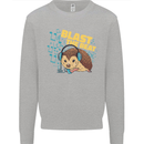 A DJ Hedgehog Headphones Pop Music Mens Sweatshirt Jumper Sports Grey