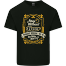 A Day Without Beer? Funny Alcohol Mens Cotton T-Shirt Tee Top Black