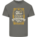 A Day Without Beer? Funny Alcohol Mens Cotton T-Shirt Tee Top Charcoal
