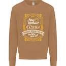 A Day Without Beer? Funny Alcohol Mens Sweatshirt Jumper Caramel Latte