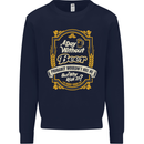 A Day Without Beer? Funny Alcohol Mens Sweatshirt Jumper Navy Blue