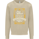 A Day Without Beer? Funny Alcohol Mens Sweatshirt Jumper Sand