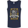 A Day Without Beer? Funny Alcohol Mens Vest Tank Top Navy Blue