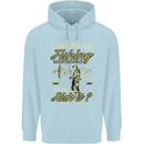 A Day Without Fishing Funny Fisherman Childrens Kids Hoodie Light Blue