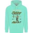 A Day Without Fishing Funny Fisherman Childrens Kids Hoodie Peppermint