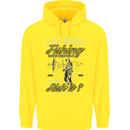 A Day Without Fishing Funny Fisherman Childrens Kids Hoodie Yellow