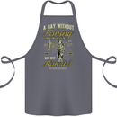 A Day Without Fishing Funny Fisherman Cotton Apron 100% Organic Steel