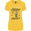 A Day Without Fishing Funny Fisherman Womens Wider Cut T-Shirt Yellow