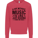 A Day Without Music Pop Rock Reggae Dance Kids Sweatshirt Jumper Heliconia