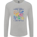 A Day Without Video Games Mens Long Sleeve T-Shirt Sports Grey