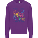 A Day Without Video Games Mens Sweatshirt Jumper Purple
