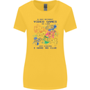 A Day Without Video Games Womens Wider Cut T-Shirt Yellow