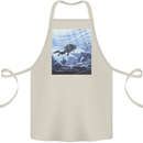 A Deep Sea Scuba Diver Diving Cotton Apron 100% Organic Natural