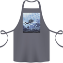 A Deep Sea Scuba Diver Diving Cotton Apron 100% Organic Steel