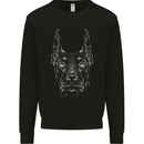A Doberman Dog Mens Sweatshirt Jumper Black