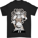 A Female Viking Shield Maiden Warrior Mens T-Shirt 100% Cotton Black