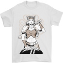 A Female Viking Shield Maiden Warrior Mens T-Shirt 100% Cotton White