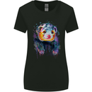 A Ferret Watercolour Womens Wider Cut T-Shirt Black
