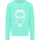 A Football Skull Footy Soccer Mens Sweatshirt Jumper Peppermint