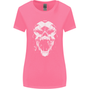 A Football Skull Footy Soccer Womens Wider Cut T-Shirt Azalea