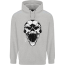A Football Skull Soccer Footy Childrens Kids Hoodie Sports Grey