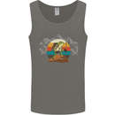 A Frog Hiking in the Mountains Trekking Mens Vest Tank Top Charcoal