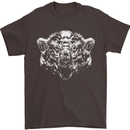 A Grizzly Polar Bear Mens T-Shirt 100% Cotton Dark Chocolate