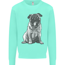 A Happy Pug Funny Dog Funny Mens Sweatshirt Jumper Peppermint