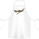 A Hawker Hurricane Flying Solo Cotton Apron 100% Organic White