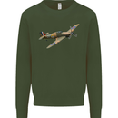 A Hawker Hurricane Flying Solo Kids Sweatshirt Jumper Forest Green
