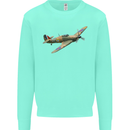 A Hawker Hurricane Flying Solo Kids Sweatshirt Jumper Peppermint