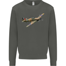 A Hawker Hurricane Flying Solo Kids Sweatshirt Jumper Storm Grey