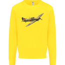 A Hawker Hurricane Flying Solo Kids Sweatshirt Jumper Yellow