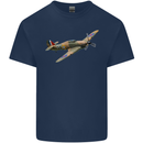 A Hawker Hurricane Flying Solo Kids T-Shirt Childrens Navy Blue