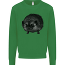 A Hedgehog Drawing Mens Sweatshirt Jumper Irish Green
