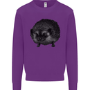 A Hedgehog Drawing Mens Sweatshirt Jumper Purple